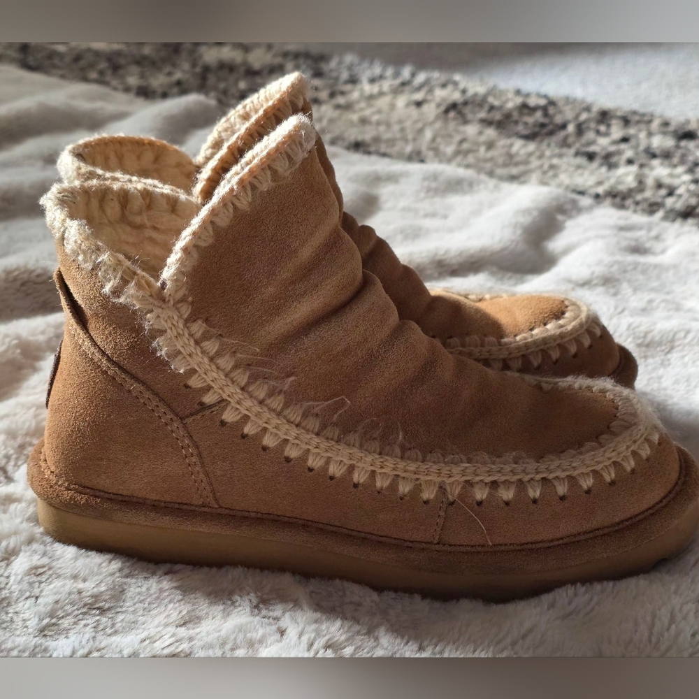 BearPaw Tan Moccasin Shoes - Picture 3 of 5